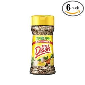 Mrs. Dash Original Blend, 2.5 Ounce (Pack of 6)  Grocery 