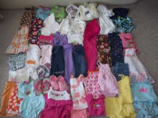   OF 40+ BABY GIRLS SIZE 18 24 MONTH 2T CLOTHES / SHOES summer into fall