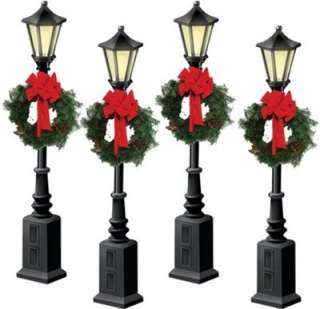 New Lionel 6 37907 O Street Lamps Wreaths Christmas  
