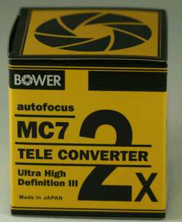 2X AF 7 Element Teleconverter Nikon 70 200mm 80 400mm 55 300mm 70 