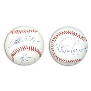  Vince Coleman and Willie McGee Dual Autographed MLB 