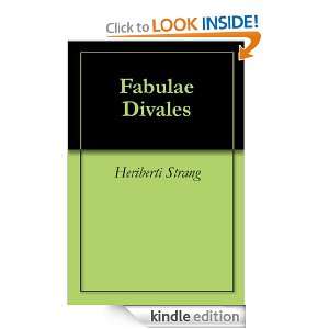 Fabulae Divales (Latin Edition) Heriberti Strang  Kindle 