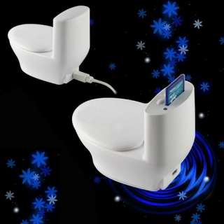 Cute 3.5mm Toilet WC Sound Speaker for Notebook PC  MP4 SD Card 