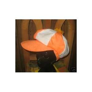 Orange & White Two Tone Cabbie Hat Toys & Games