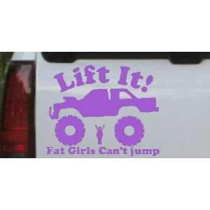Purple 22in X 27.1in    Lift It Fat Girls Cant Jump Truck Off Road Car 