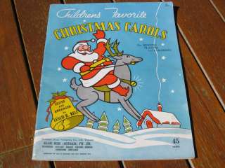 Childrens FAVORITE CHRISTMAS CAROLS Leslie R. Bell W♥W  