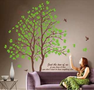 60X90CM Lovers Tree Removable Vinyl Decal Art DIY Home Decor Wall 