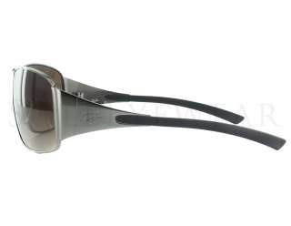 NEW Rayban RB 3320 041 13 64 3N Brushed Pewter / Brown Sunglasses 