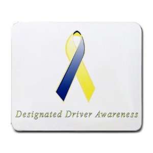  Designated Driver Awareness Ribbon Mouse Pad Office 