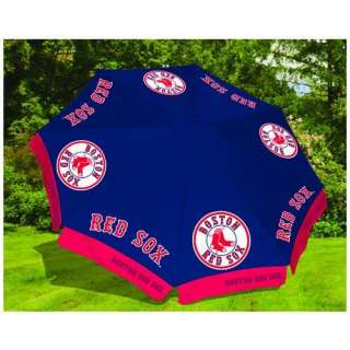 NEW MLB Boston Red Sox 9ft Outdoor Market/Patio/Table Umbrella, 9 