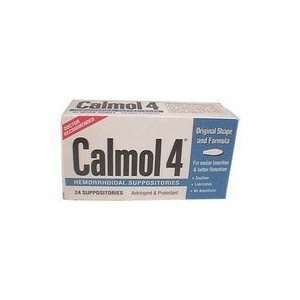    Calmol 4 Hemorrhoidal Suppositories 24 ea 3 packs 