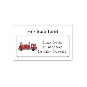  Fire Truck Address Labels
