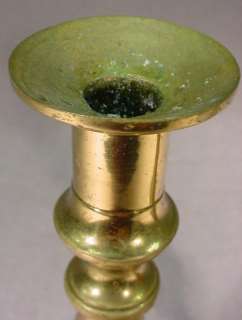 Nice old pair of Russian bronze candlesticks # as/3567  
