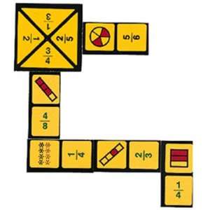 7 Pack WIEBE CARLSON ASSOCIATES FRACTION DOMINOES GAME 