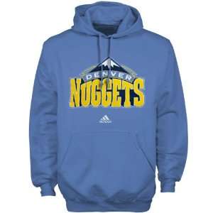 adidas Denver Nuggets Light Blue Primary Logo Hoody Sweatshirt (X 