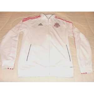   MLS Adidas Jacket M White Zip   Mens NBA Jackets