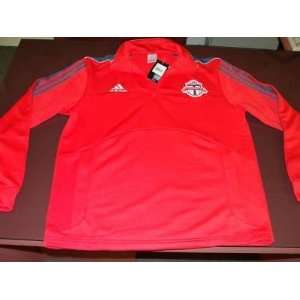   Adidas Jacket M Red Half Zip   Mens NBA Jackets