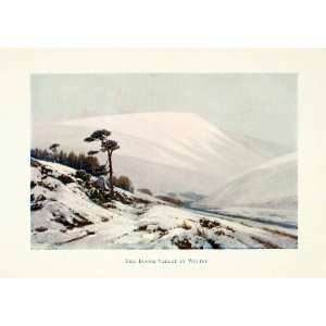  1919 Color Print Winter Doone Valley England Widgery 