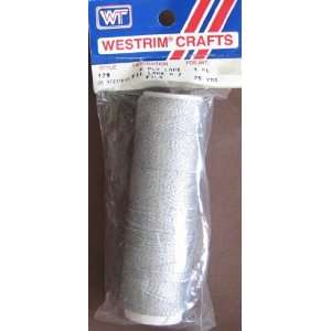  Westrim Crafts 2 Ply Lame 75 Yards Spool Silver Color 
