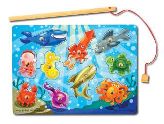 3778 Melissa and Doug Magnetic Wooden Fishing Game