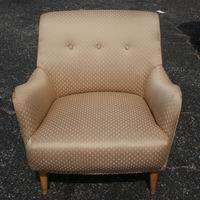 Vintage Heywood Wakefield Club Arm Chair Wood Legs  