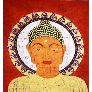  Gautam Buddha   Batik Painting On Cotton