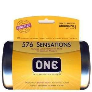  576 Sensations Studded ONE Condoms 12 Retail Box Health 