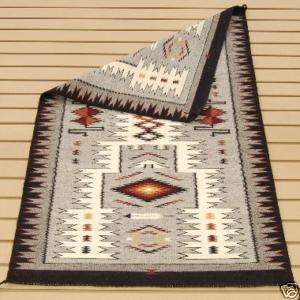 Navajo Storm Pattern Wool Rug Approx. 50 x 29 Retail $3,999   