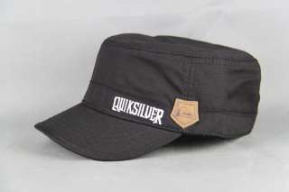 Quiksilver Women & Men Military Sun Flat Hat Cap 22 (Black)
