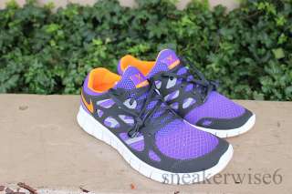 Nike Free Run+ 2 Purple Black and Solar Orange 443815 580 , footscape 
