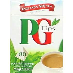 Tips, Tea Pyramid Black, 80 Bag (12 Pack)  Grocery 