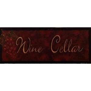  Wine Cellar Finest LAMINATED Print Grace Pullen 10x4