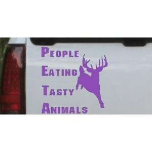 Purple 20in X 20.0in    PETA People Eating Tasty Animals Funny Hunting 