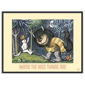  Where the Wild Things Are Framed Print Black Metal Frame 