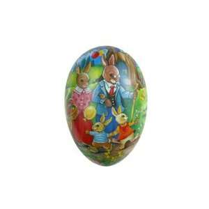 Papier Mache Bunny Family Outing Easter Egg Container ~ Germany 