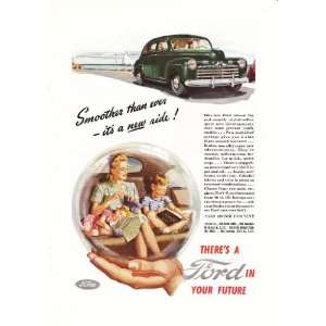  1945 Ad Ford Motor Company V 8 Original Antique Car Ad 