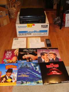   Pioneer CLD D702 Laserdisc CD CDV Player with 6 EXTRA Movies  