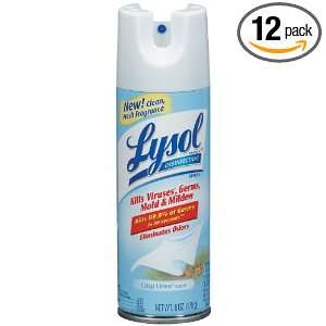   Spray, Crisp Linen, 12   6 Ounce Aerosol Cans