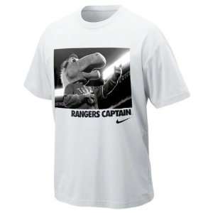 Texas Rangers White Nike Rangers Captain Mascot T Shirt 