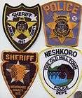 WISCONSIN POLICE PATCH MENOMINEE SHERIFF DEPARTMENT INDIAN CHIEF 