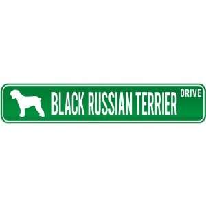  New  Black Russian Terrier Drive  Street Sign Dog 