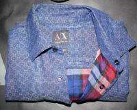 NEW AX ARMANI EXCHANGE MUSCLE SLIM FIT BUTTON PATTERN POLO T SHIRT 