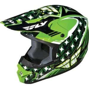  Fly Racing Kinetic Flash Helmet Youth Green/White/Black 