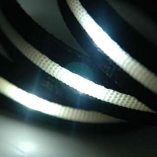 LED Lights 2 Mode 45 Inch Nylon Fashion Dog Pet Lead Leash Rope Cord 