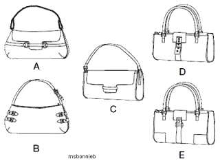 Bags/Handbags in 5 Classic Styles   Simplicity 4646 OOP  