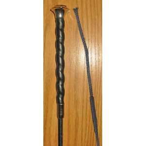  Fleck Leather Handle Dressage Whip   110 cm Sports 