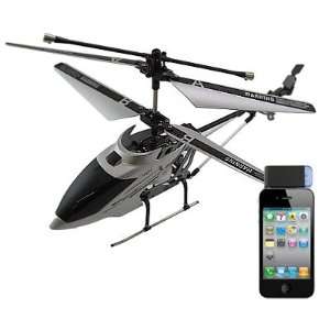  Silver Mini Helicopter Controlled by iPhone, iPod Touch 