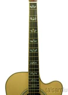 Solid Asian Rosewood Cutaway Guitar Inlaid MOP G1235  