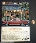 vintage 1965 ford falcon futura glamour girl with car shopping