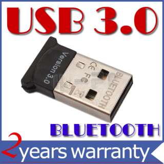 New USB 3.0 Bluetooth V2.0 EDR Wireless Adapter Dongle For Laptop PC 